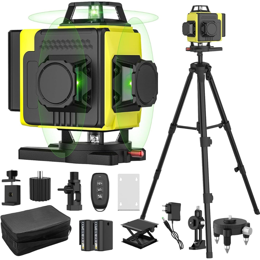 Livella laser 4D 360° con autolivellamento automatico