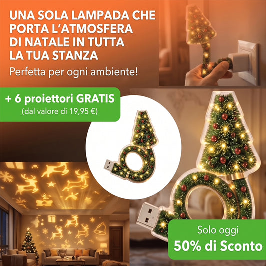 MerryGlow™ - Lampada natalizia d'atmosfera con proiettore integrato