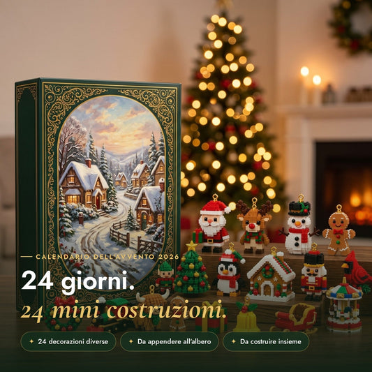 Avventina™ – Calendario dell'Avvento con 24 Mini Decorazioni da Costruire