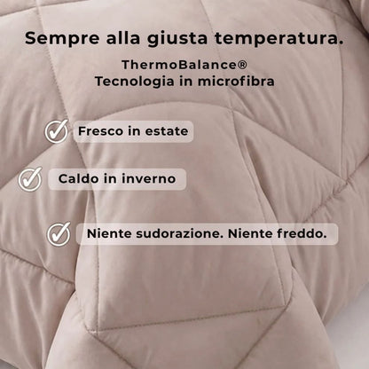 Piumone EasySleep® 2 in 1 che elimina la necessità delle lenzuola