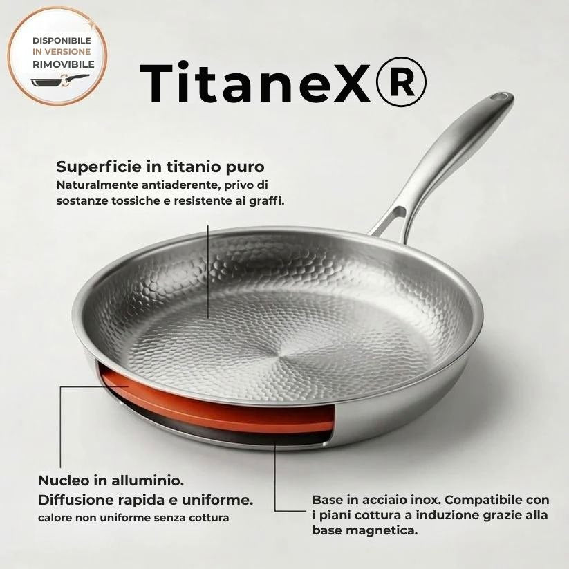 TitaneX® – Padella antiaderente in titanio