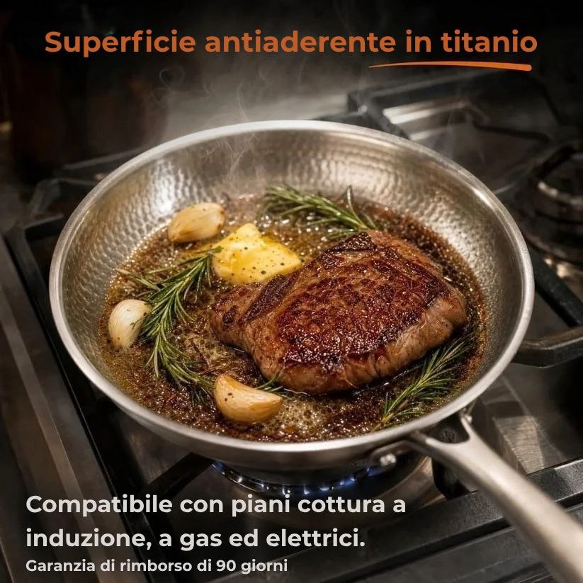TitaneX® – Padella antiaderente in titanio