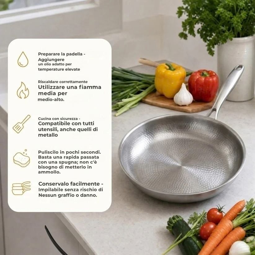 TitaneX® – Padella antiaderente in titanio