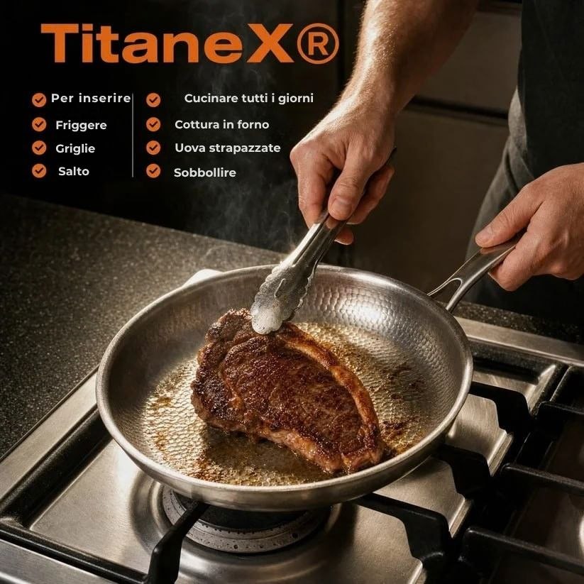 TitaneX® – Padella antiaderente in titanio